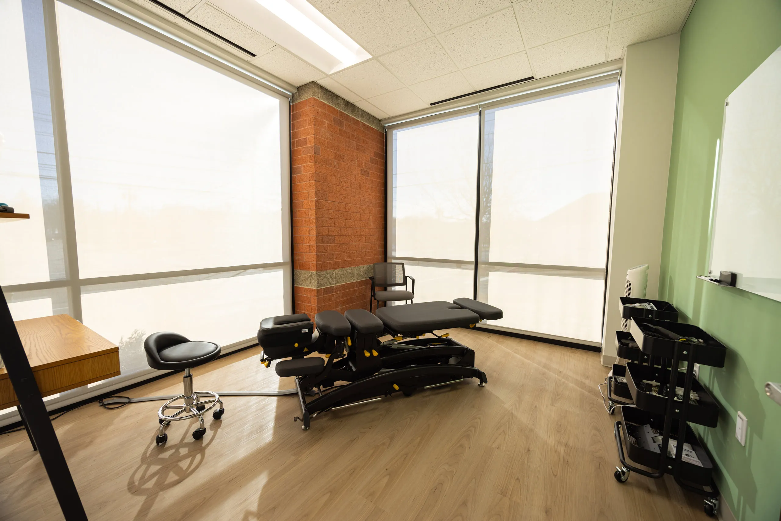 A private treatment room at All Square.